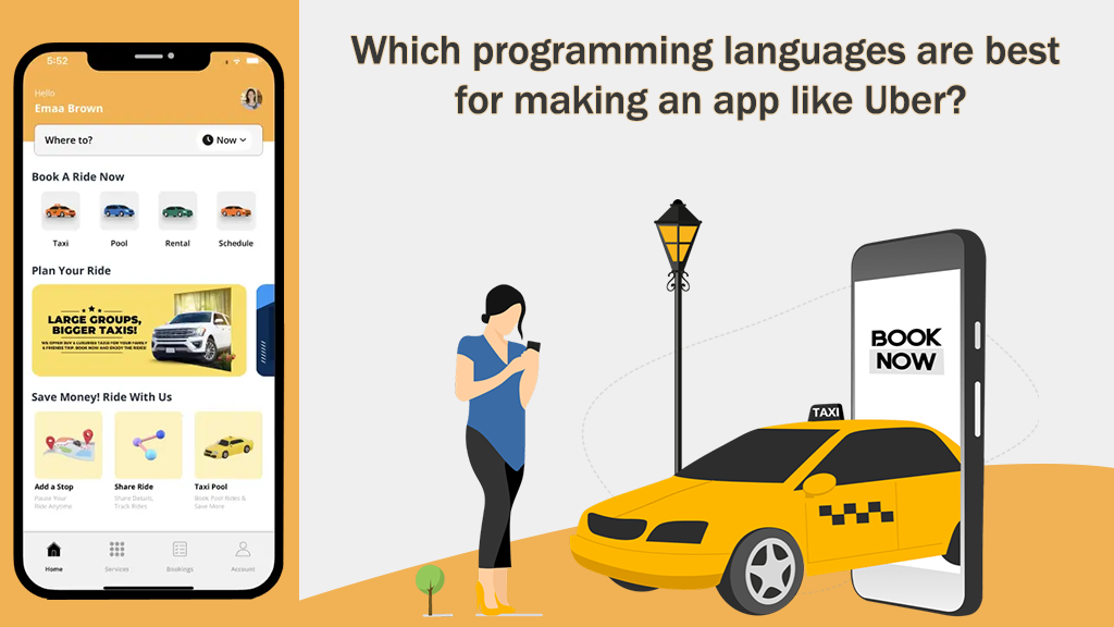 Which programming languages are best for making an app like Uber